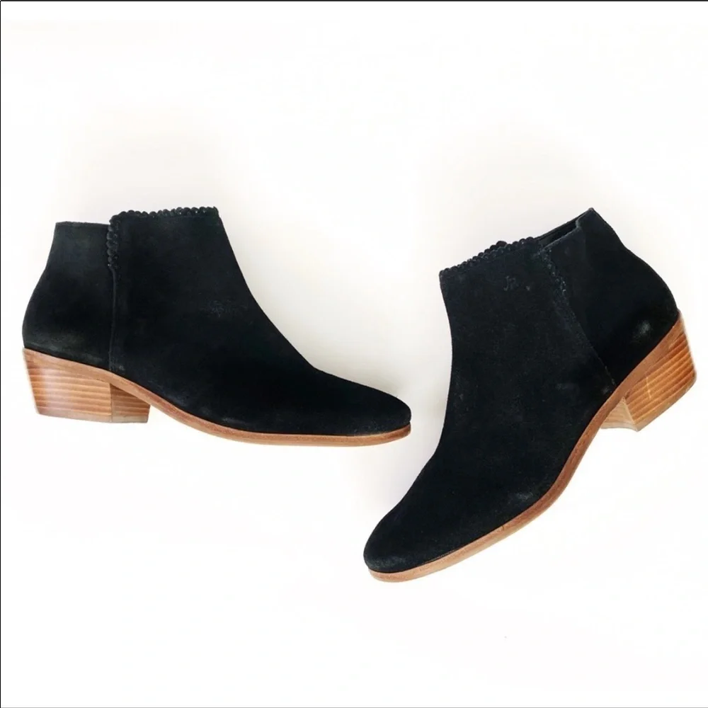 Jack Rogers Bailee Black Suede Bootie 8 Officecore Casual Everyday